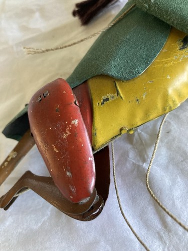 Vintage Lehman German Tin Litho Climbing Monkey Toy He Works - Picture 15 of 16