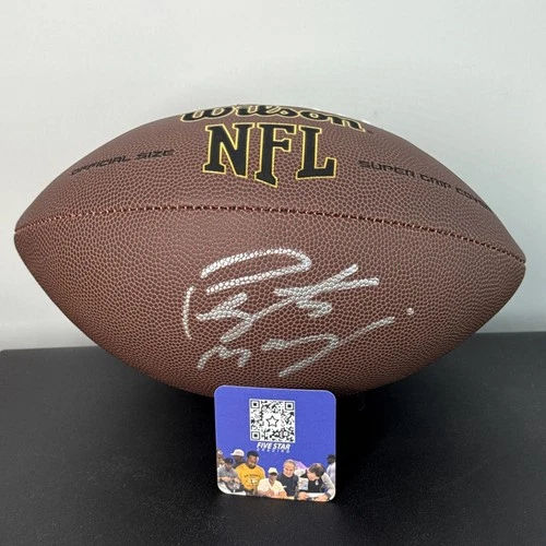 Peyton Manning Signed Autographed Wilson Football Denver Broncos COA Hologram