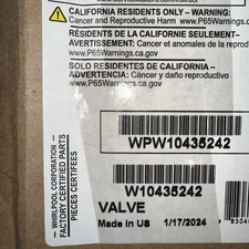 Whirlpool Washer Washing Machine Water Inlet Valve W10435242