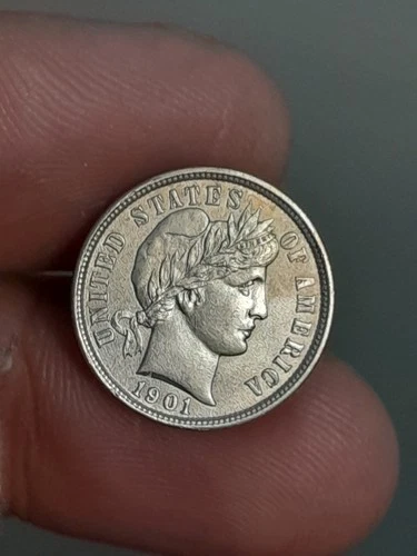 1901 Barber Dime Uncirculated