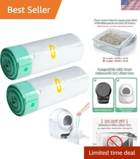 40 Count Cat Litter Liners - Fits Automatic Litter Box 4/3, Odor-Free