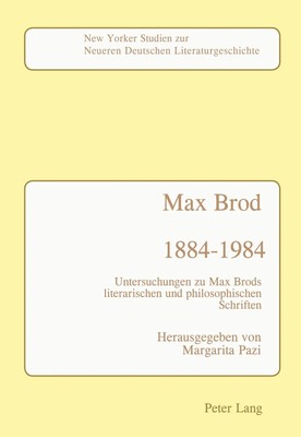Max Brod 1884 - 1984 Joseph P. Strelka Taschenbuch Deutsch 1987 Peter Lang
