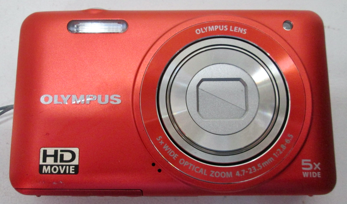 Olympus VG-130 Digital Camera 14MP Red 5X Zoom - Parts/Repair | eBay