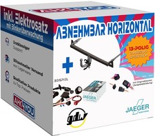 GDW AHK für VW Golf VI Cabrio 11-16 hori. + 13-pol JAEGER ES SPEZ