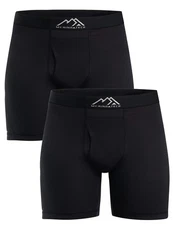 Men's Merino Wool Underwear - 100% Base Layer Boxer Briefs