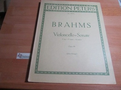 Violoncello-Sonate F dur Opus 99 (Hg. Julius Klengel) Brahms, Johannes :