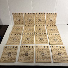 BINGO lot 25 Vintage Cards 5 3/8  x 4 1/2  