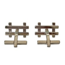 Gemelli Tiffany & Co. Frank Gehry Griglia SV925 Argento Accessorio Uomo Lungh...