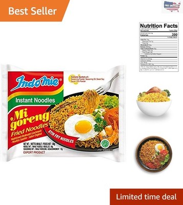 Halal Certified Mi Goreng Instant Noodles, 15  Flavor Pack - Easy Prep!