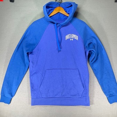 Under Armour Rival Fleece Hoodie Mens Medium Blue Pullover Sweatshirt