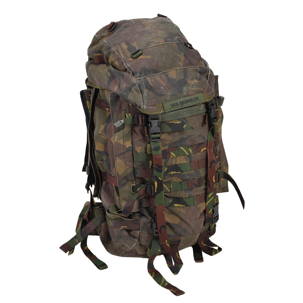 army surplus hiking backpack Original Dutch Military Tactical Backpack 60L MOLLE Loops DPM Woodland Camo