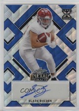 2022 Leaf Metal Draft Blue Wave 15/25 Slade Bolden #BA-SB1 Auto 0u66