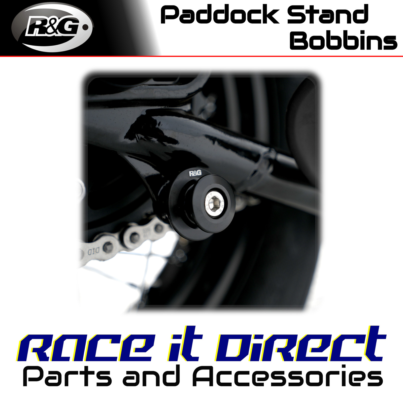 Paddock Stand Bobbins for Triumph Speed Triple R 2012-2018 M8 Elevation R&G