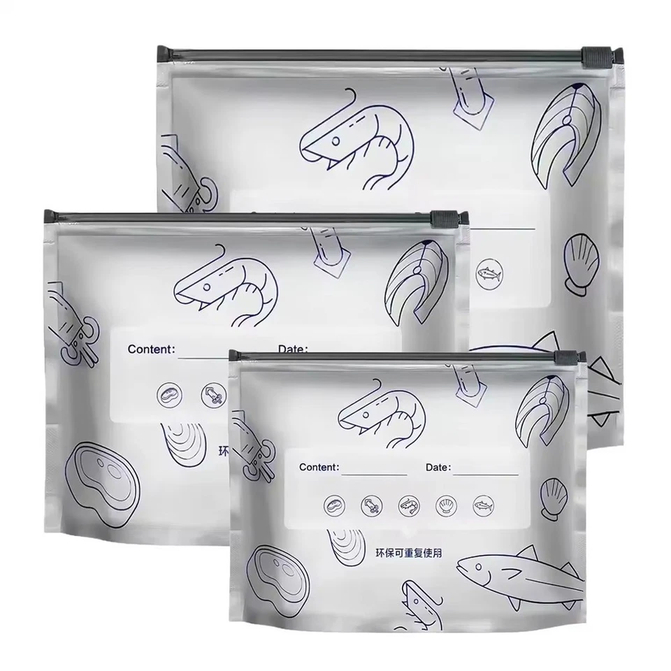 10/30PCS Wiederverwendbare Aufbewahrungsbeutel aus Aluminiumfolie verschließbar - Bild 4 von 4