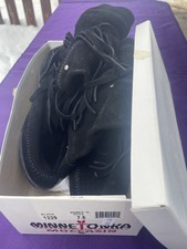 Minnetonka Women  s Suede Leather Fringe Moccasin Boots Size 7.5