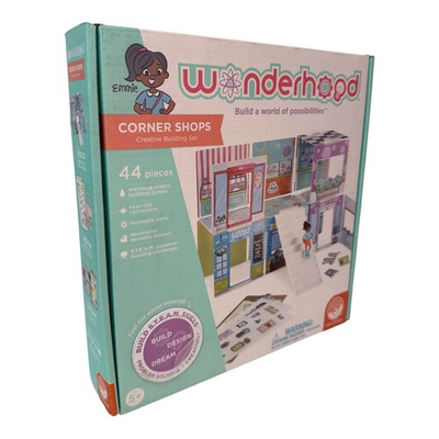 #ad #ad Wonderhood Corner Shops Creative Building Set By MindWare 44 Pieces STEAM New $13.89