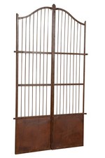 Cancello Ferro Pieno Biscottini 118x6x200 Finitura Anticata Robusto Giardino