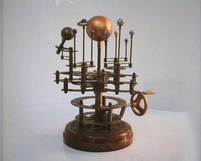 Antique Brass Orrery Solar System Sun~Earth~Moon Motion Scientific Research Mode