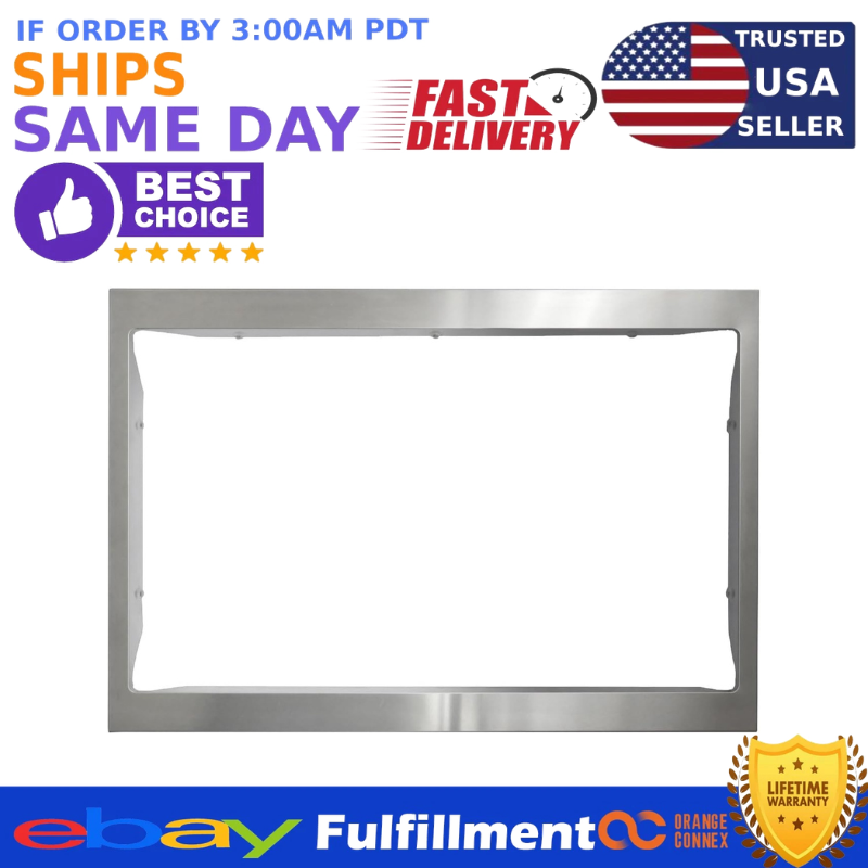 24-inch Microwave Trim Kit, Stainless Steel, for Panasonic 1.2 cu ft NN-CD87KS