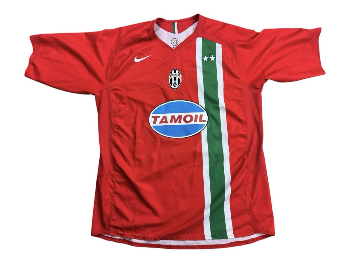 Juventus ユニフォーム 90s Vintage Nike Total 90 Juventus Jersey Mens XL Red Tamoil Futbol