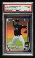 2015 Bowman Chrome Prospects Purple Refractor Domingo German PSA 9 MINT 1t2t