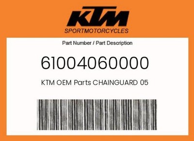 KTM Genuine Chainguard 05 - 61004060000