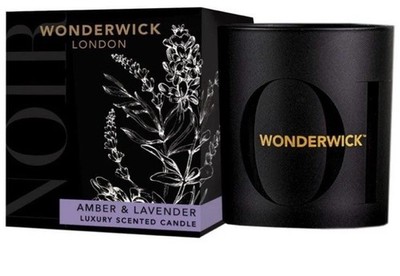Wonderwick Noir 'Amber & Lavender' Luxus Duftkerze. Neu mit Etikett!!