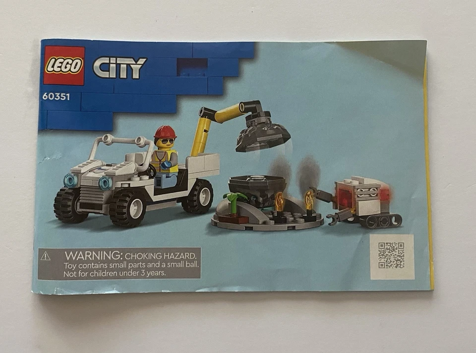 LEGO CITY #60351 “Maintenance Vehicle” COMPLETE Instructions Figure Robot Nice ! - Image 4 of 4