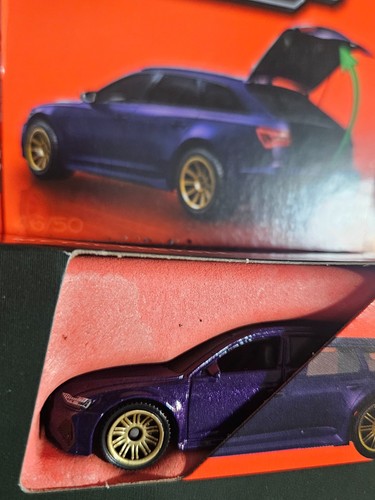 Matchbox Moving Parts 2023 Audi RS 6 Avant Purple 2025 U17A Case F - Picture 2 of 6