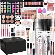 Makeup Set for Women Full Kit Includes, Eyeshadow、 Liquidfoundati