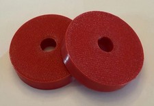 Turntable 45 RPM Adapter / Puck 2-Pack Red