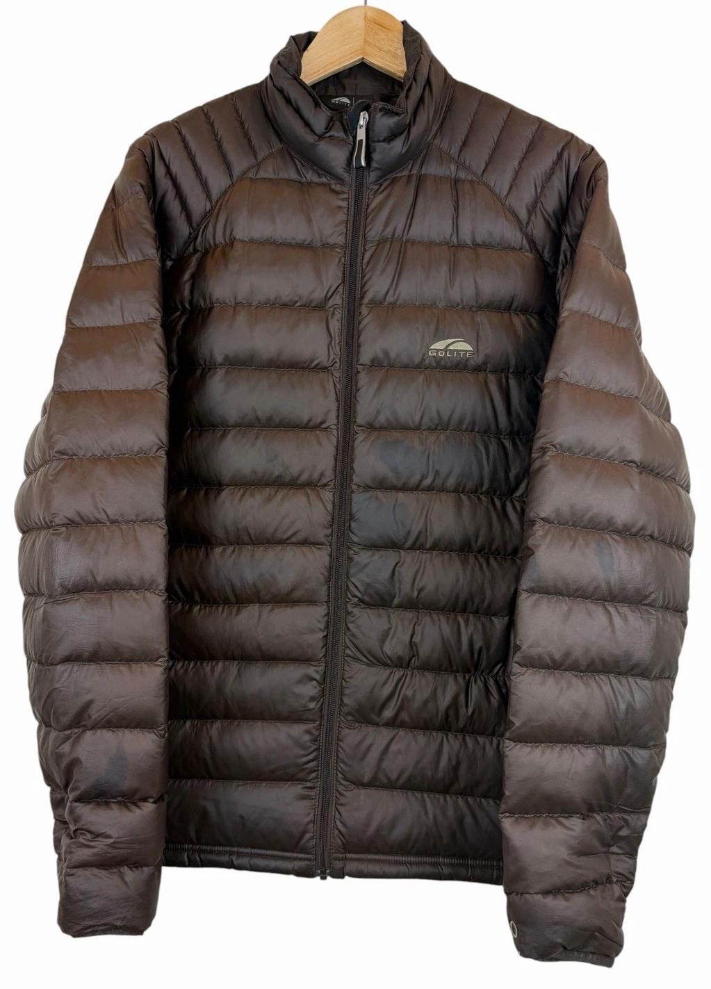 Golite Goose Down Jacket Men's M Brown 800 Pertex Microlight Eco Puffer
Opens in a new window or tab