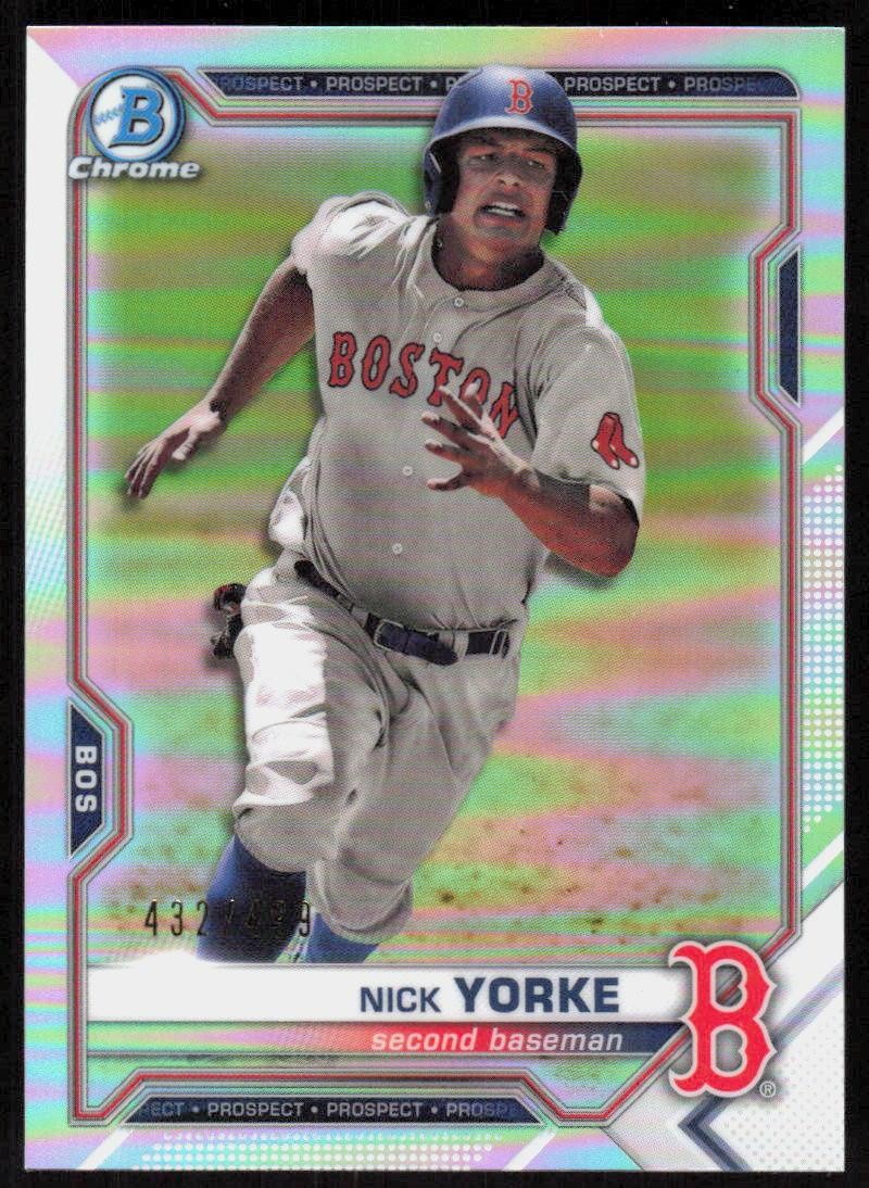 2021 Bowman Chrome Nick Yorke Prospects Refractor /499