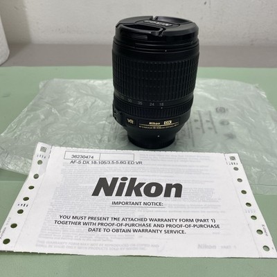 Nikon AF-S DX 18-105mm f/3.5-5.6 G ED VR Zoom F-Mount Lens READ