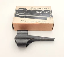 Vintage Lyman Front Sight Ramp Collar .610 31FA Gold Bead Blade w/Box & Hood