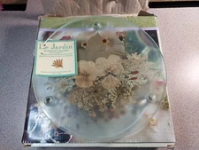 Glass Trivet Le Jardin Dried Pressed Flowers Centrum Botanicals