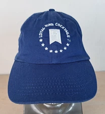 LOYAL NINE COCKTAILS ADJUSTABLE STRAPBACK HAT/CAP, BLUE, SPIRITS/VODKA
