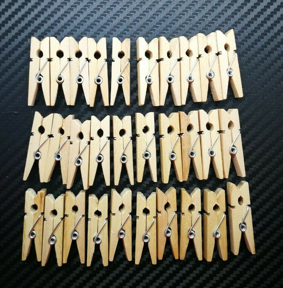 Bulk Wood Clothespins Wooden Laundry Clothes Pins Large Spring Crafts