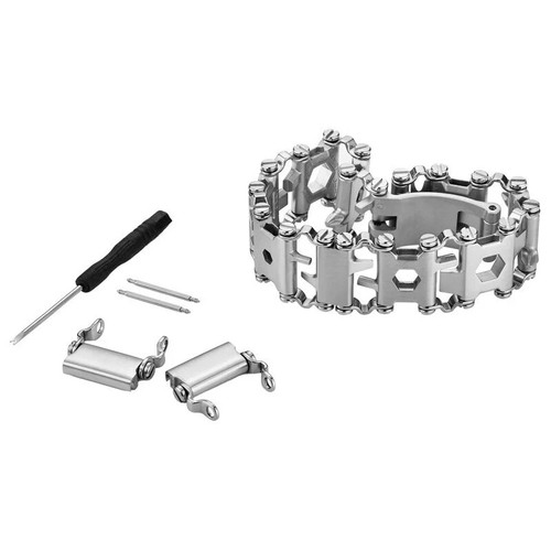 Men's Version Tread Bracelet Watch Link Buckle Connected Multi-Functional Tool - Picture 2 of 22