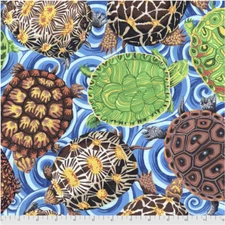 Snow Leopard Secret Stream Shelley Multi Fabric by The Yard