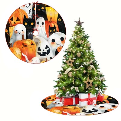 Spooky Ghost Pumpkin Tree Skirt, Halloween Large Tree Mat Xmas Birthday Gifts | eBay Spooky Ghost Pumpkin Tree Skirt, Halloween Large Tree Mat Xmas Birthday Gifts | eBay