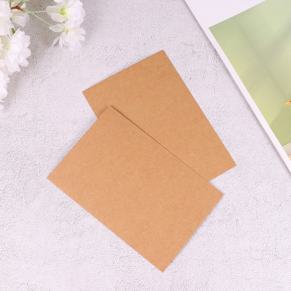 200Pcs Blank Kraft Postcards for DIY Greeting Cards eBay