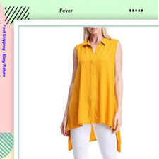 Fever Ladies Sleeveless Blouse (Mango Mojito[ XXL)