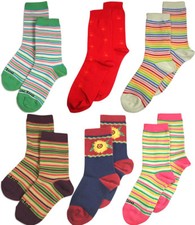 Tic Tac Toe Girl's Crew / Anklet Hand-Linked Seamless Cotton Blend Sock