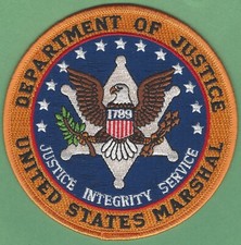 UNITED STATES MARSHAL SERVICE DOJ SHOULDER PA...