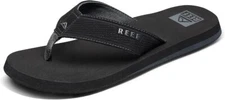Man Reef The Layback Flip Flop Water Friendly Sandal CJ4364 Color Black New