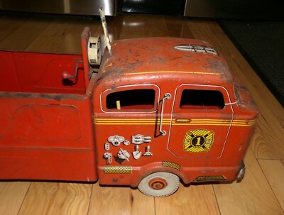 PARTS** Vintage 1950s Pressed Steel Marx Sit-N-Ride Ride on Fire