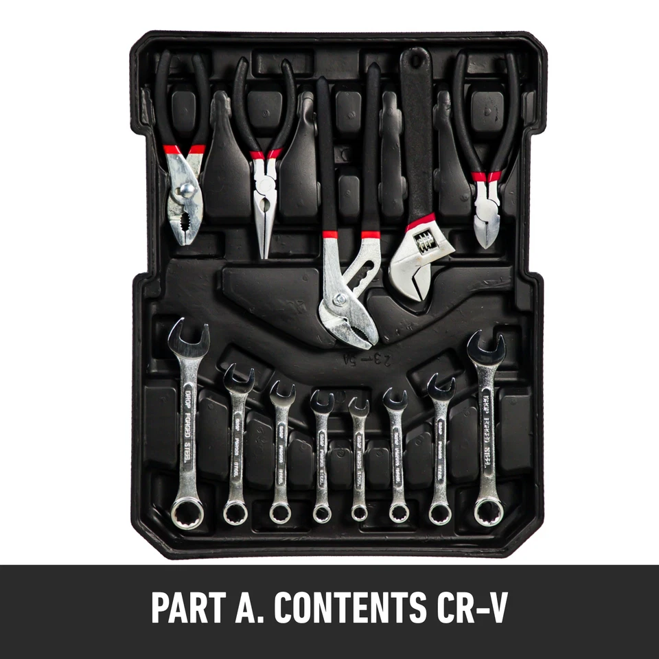 Tool Kit 499 PCs Hard Case DIY Mechanic Repair Set Pliers Spanners Screwdriver - Image 3 of 4