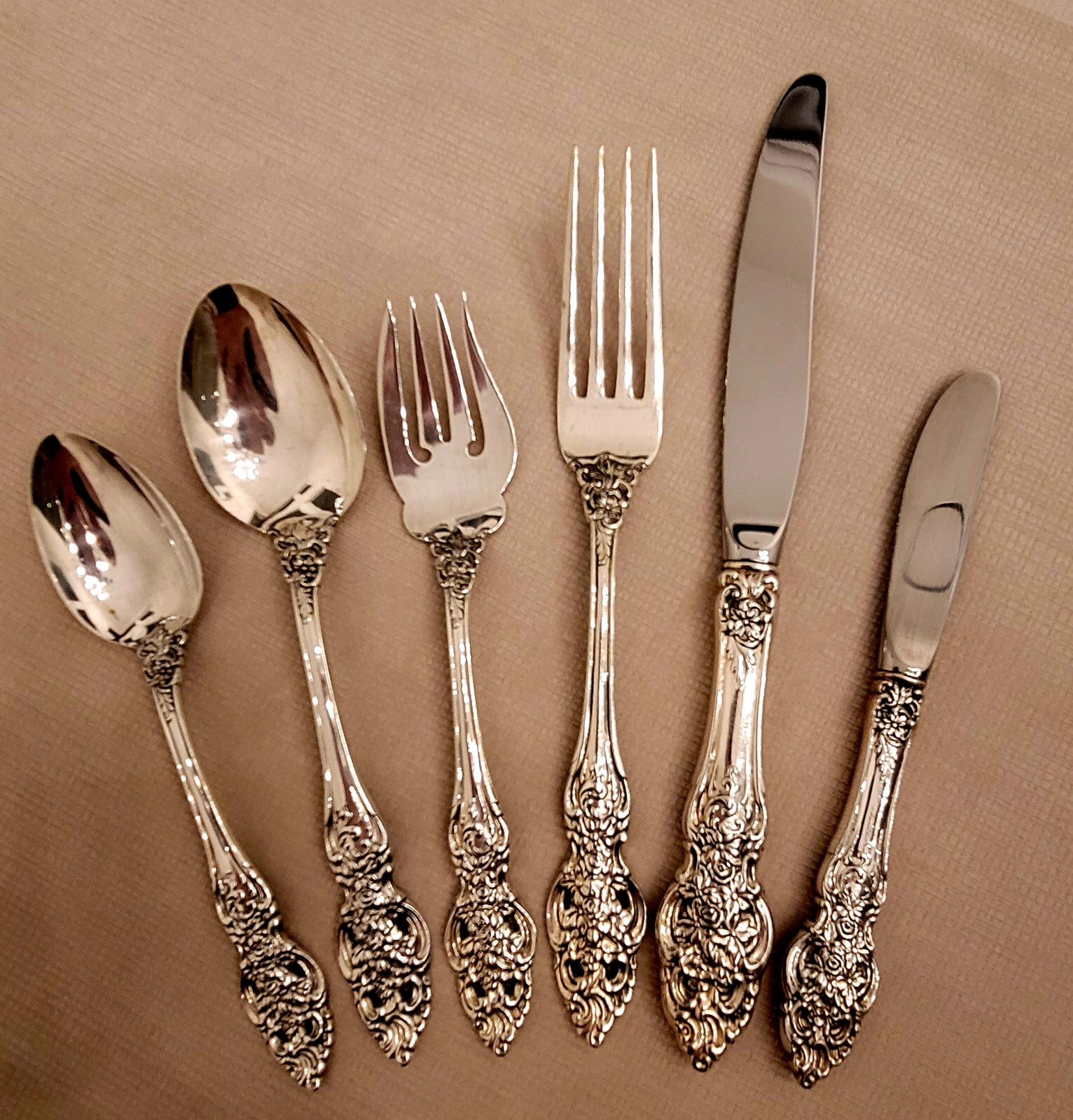 Vienna by Reed & Barton Sterling Silver Place Setting 6pc Appx 208 grams eBay