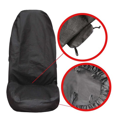 UNIVERSAL BLACK FRONT SEAT COVER PROTECTOR FOR ANY CAR VAN LORRY TRUCK P1 eBay